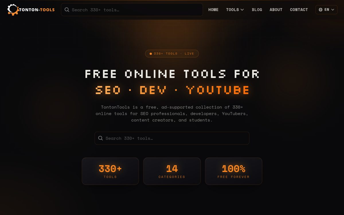TonTon Tools — website screenshot